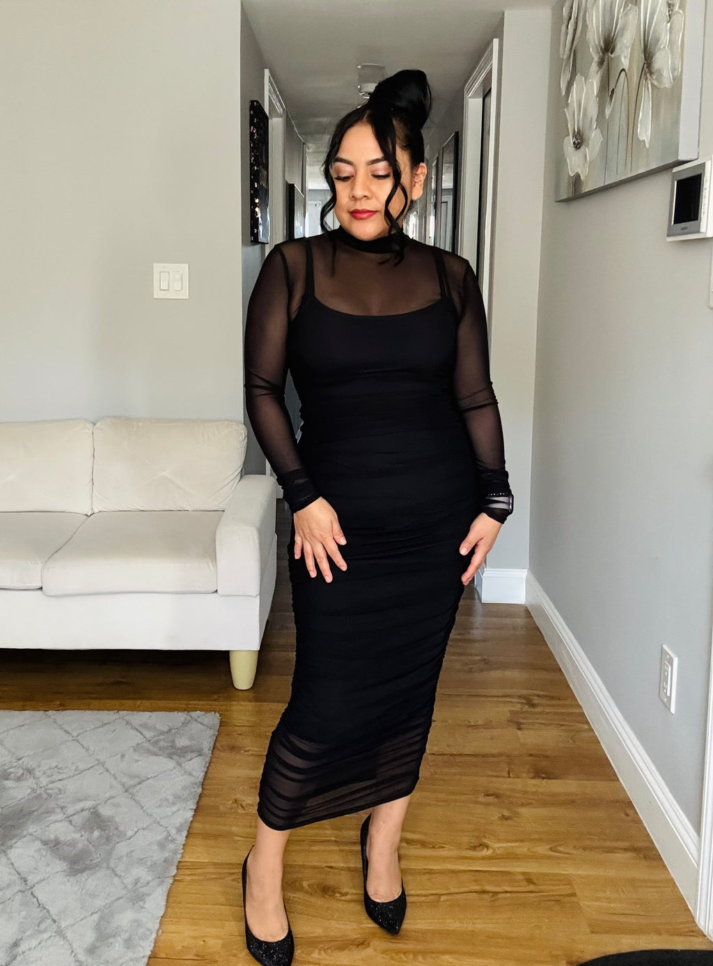 Vestido negro elegante