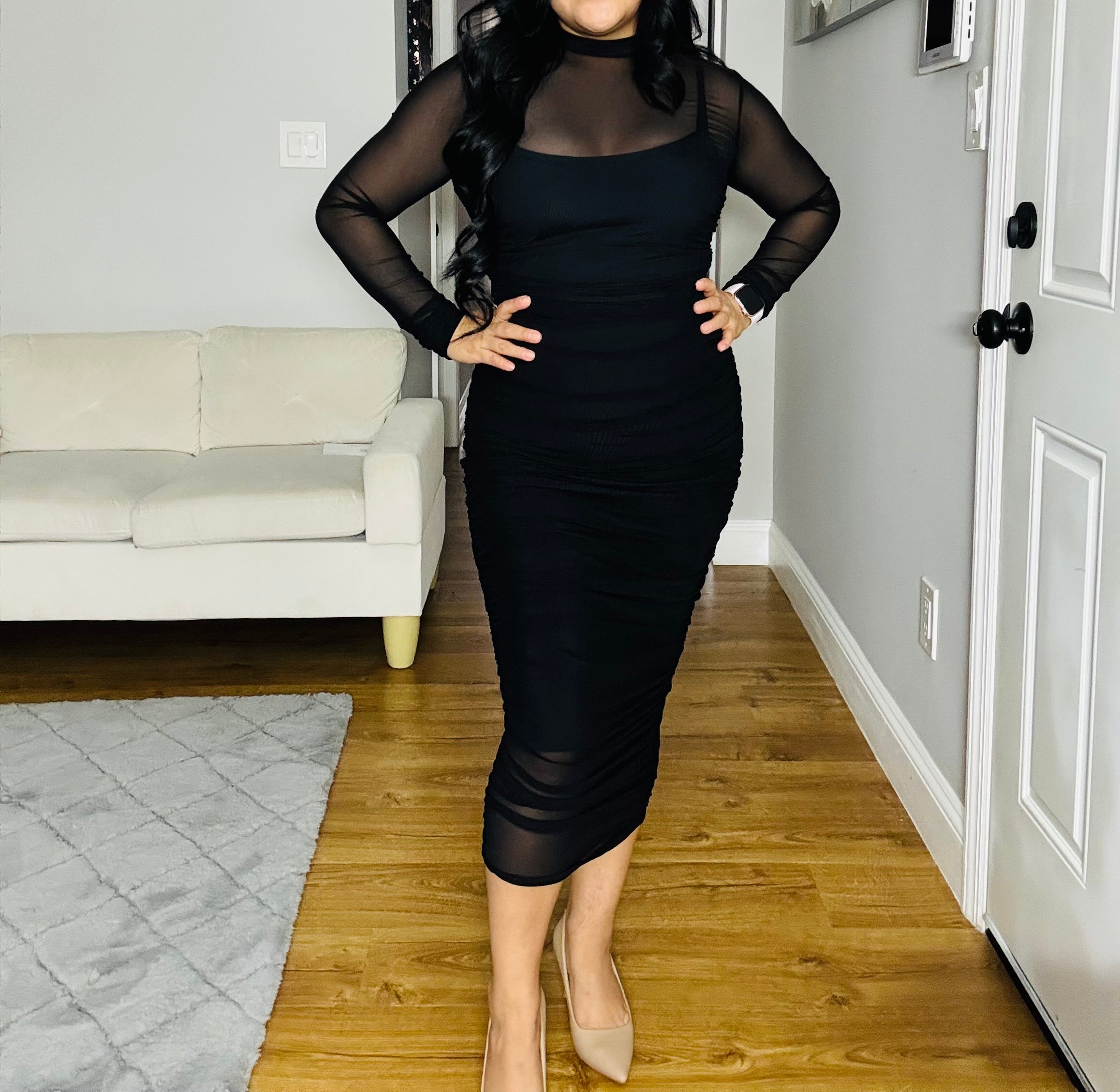 Vestido negro elegante