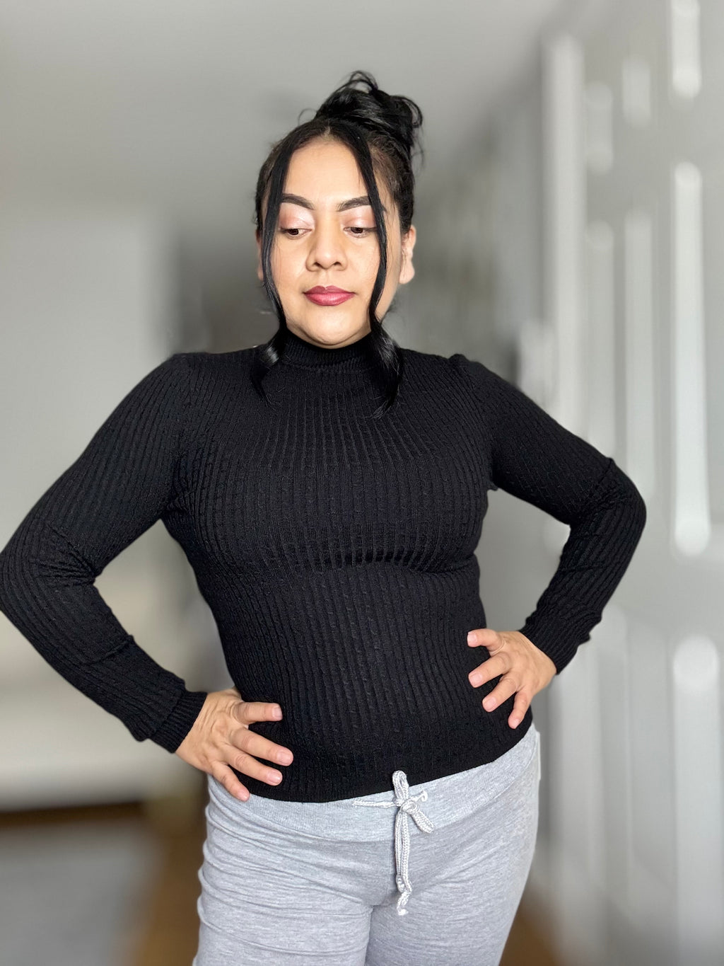 Blusa térmica cuello alto